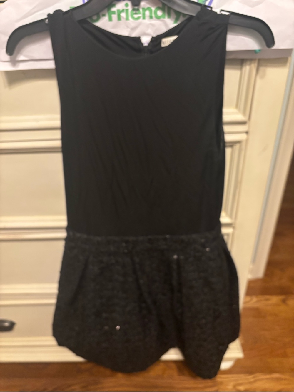 Alice + Olivia black sparkle dress